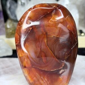 Carnelian Freeform from Madagascar 🔥 Extra Grade Vibrant Polished Crystal
